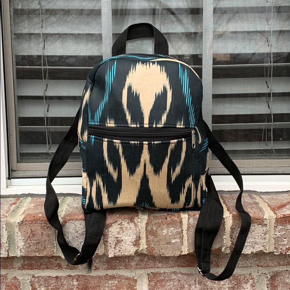 Ikat Adras Adtlas Silk Handwoven Backpack 🎒